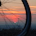 sunset + biking