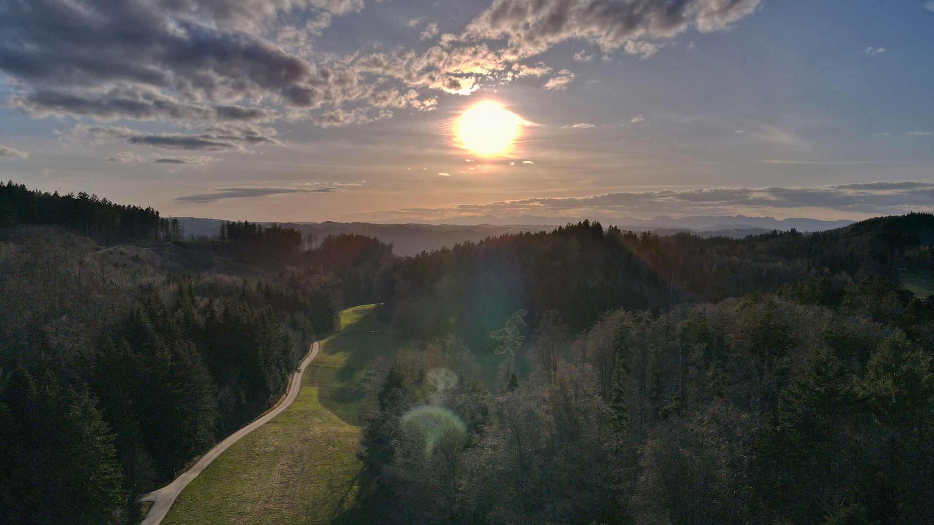 Sunset Birrwil Schweiz