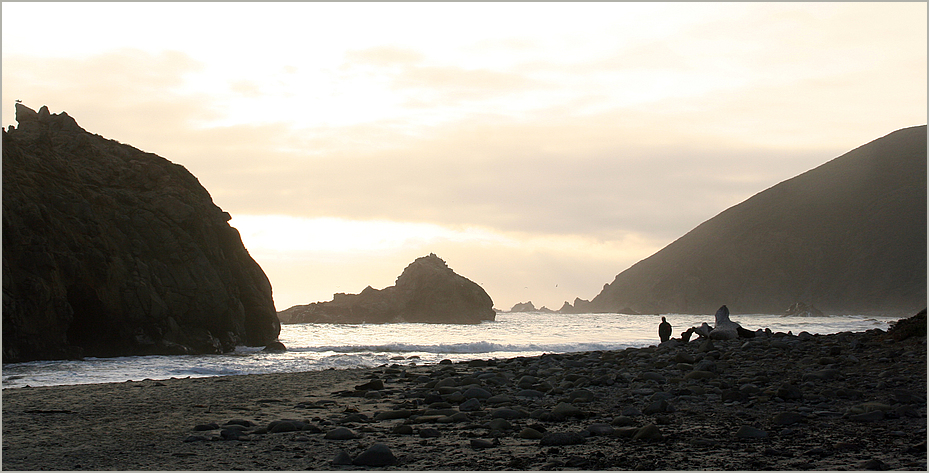 sunset Bucht Pazifik USA 