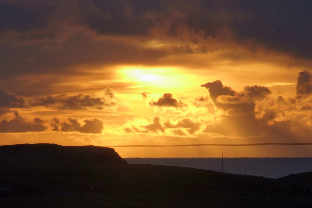 Sunset, Burra Isle, Shetland