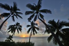 sunset by Aitutaki