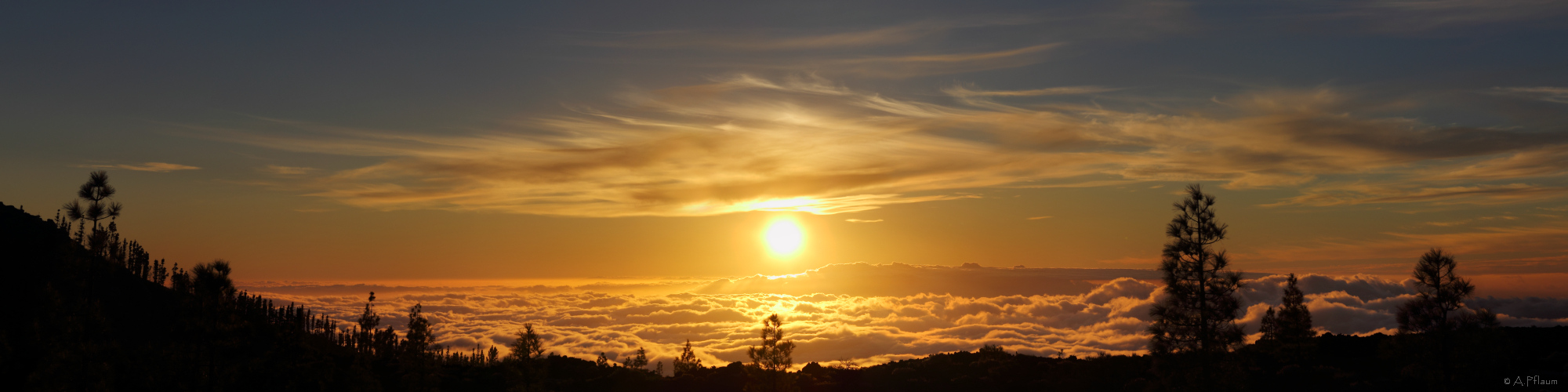 .Sunset Canary Island.