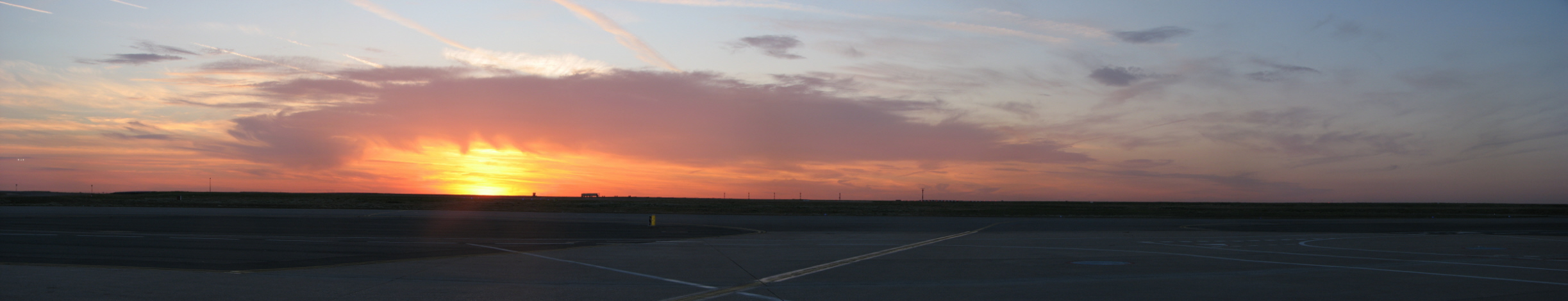 Sunset Charles de Gaulle Airport