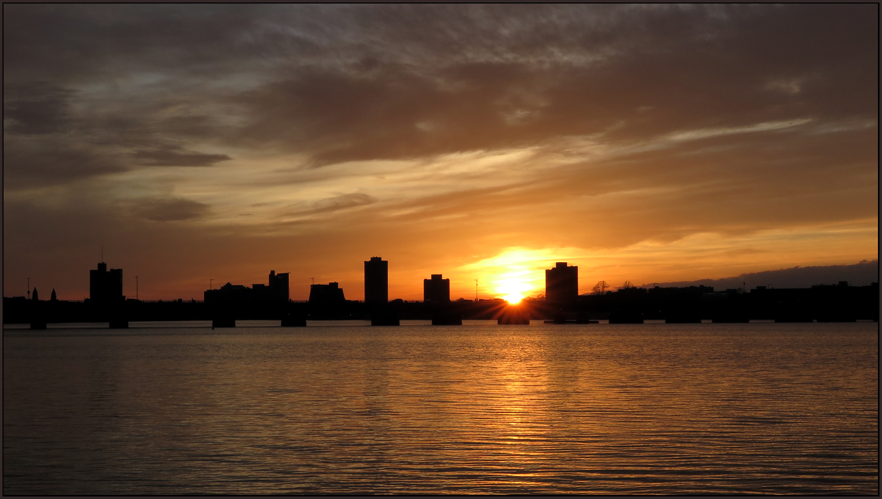 Sunset - Charles River - Boston