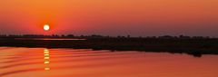 sunset chobe nationalpark