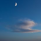 Sunset cloud Chasing Moon