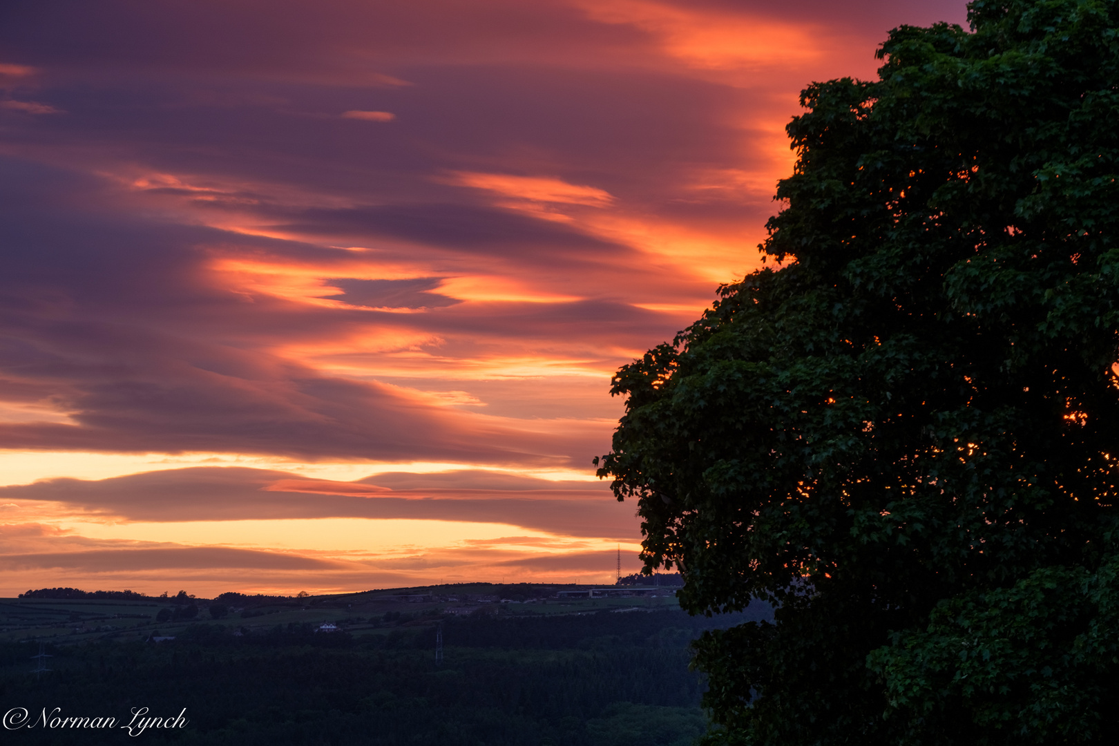 Sunset Derwent Valley