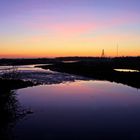 Sunset - Die Lippe auf dem Weg zum Rhein (Wesel)
