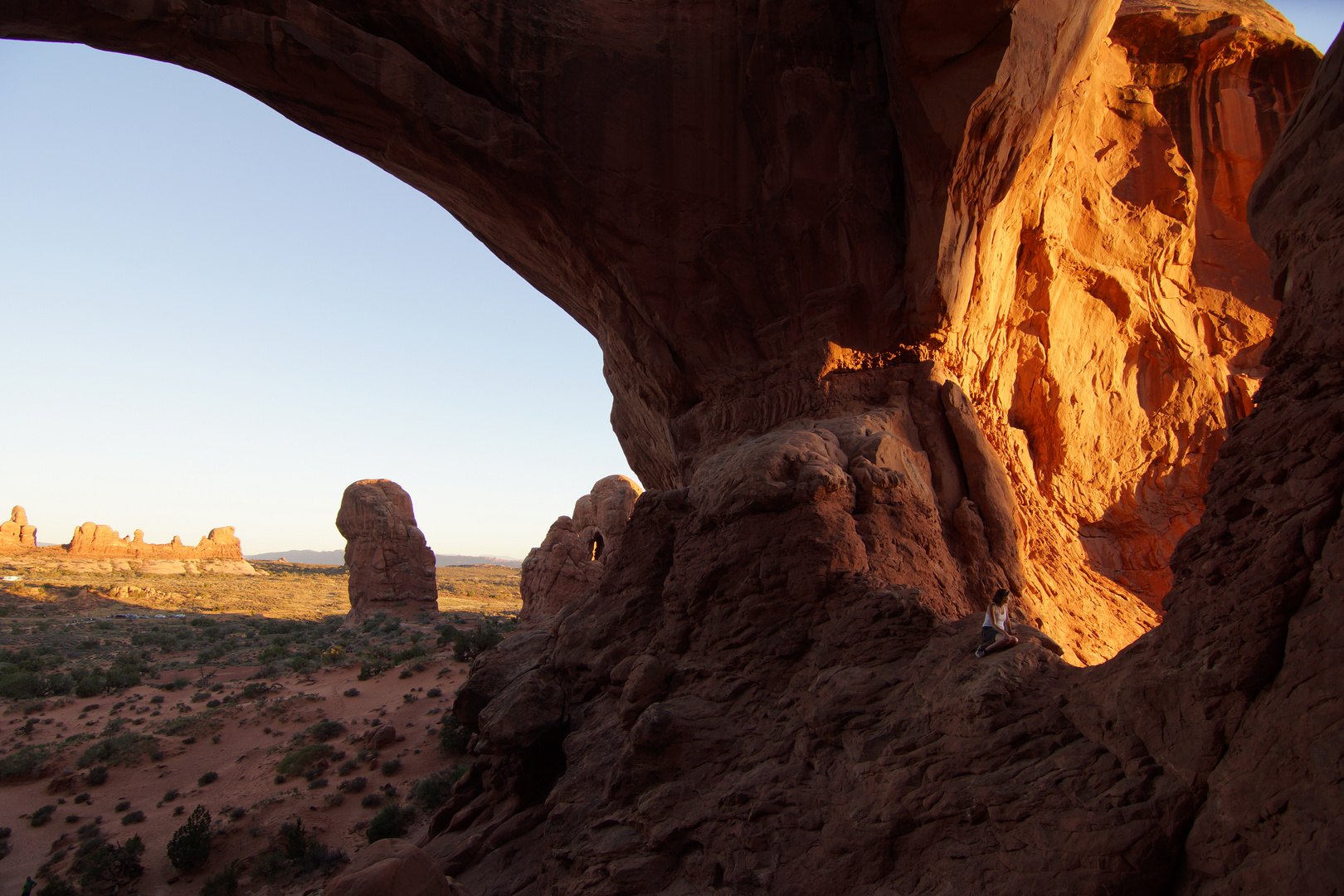 Sunset Double Arch