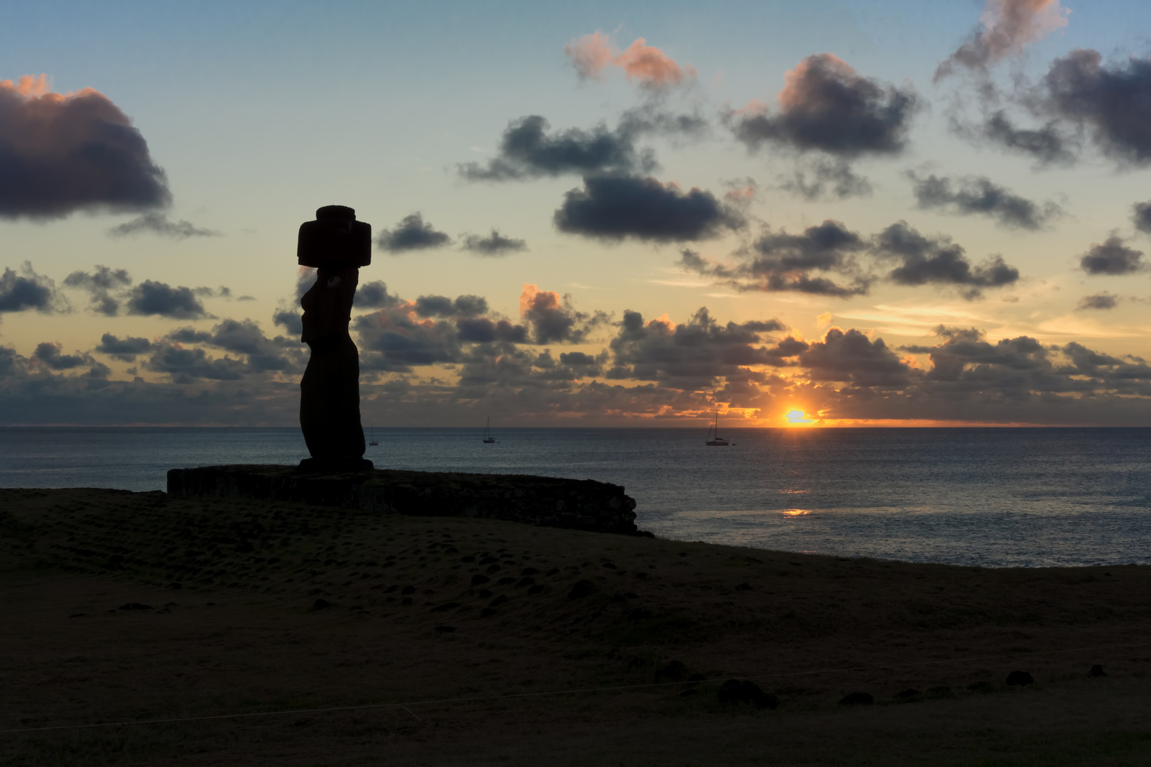 Sunset Easter Island