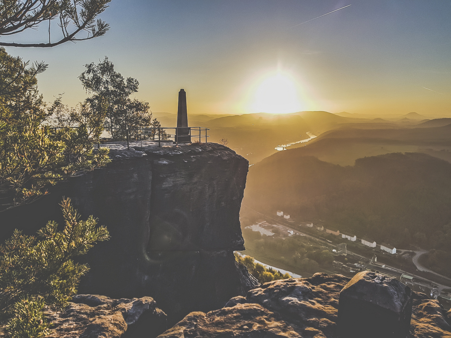 Sunset Elbsandsteingebirge