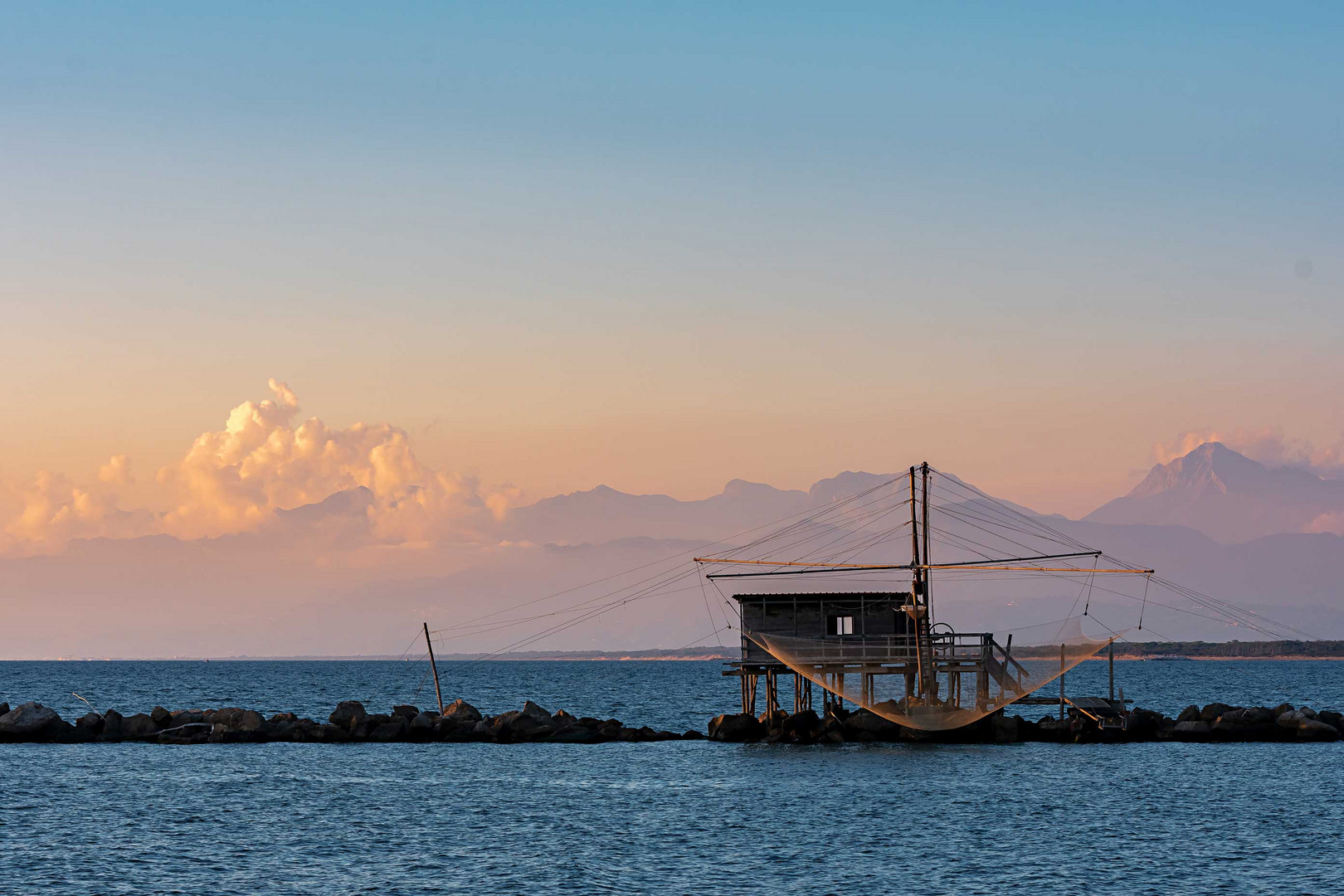 Sunset fishing