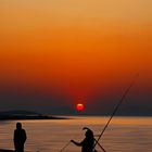 sunset fishing