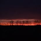 Sunset from a train