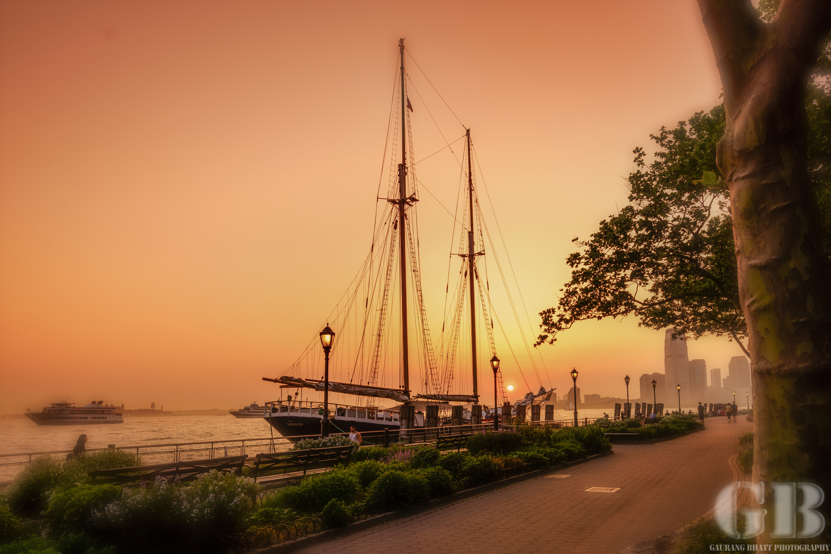 Sunset from Battery Park, NYC