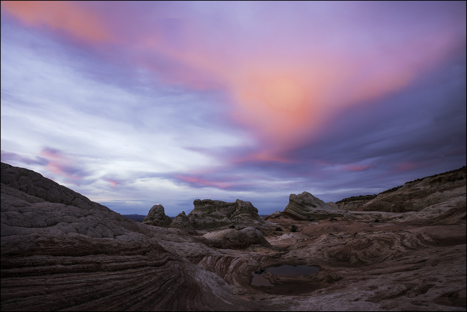 Sunset Glow at The White Pocket