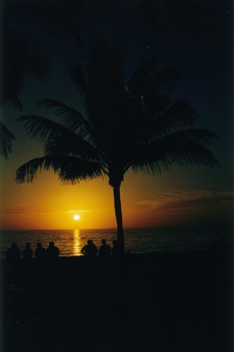 Sunset Golf von Mexiko, Florida