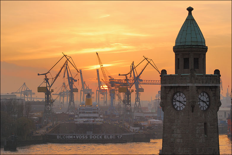 Sunset Hafen