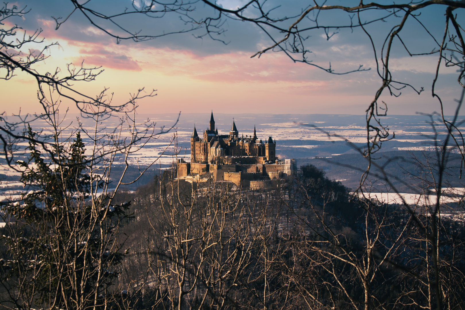 Sunset Hohenzollern Castle