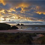 Sunset @ Holywell Bay