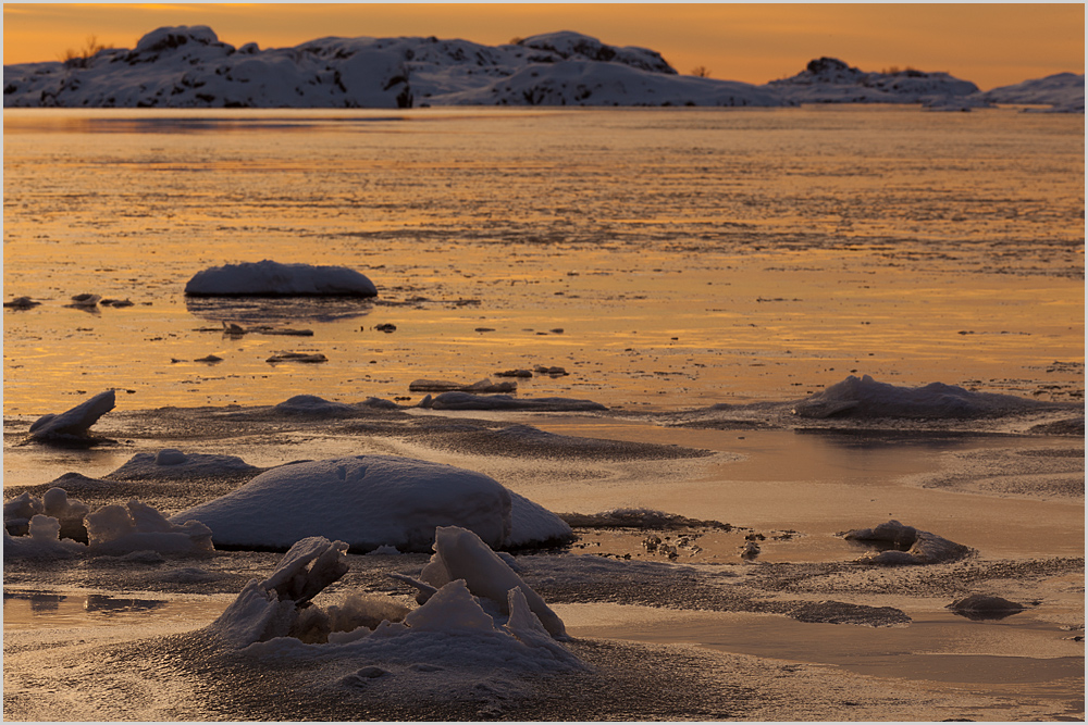 Sunset Ice