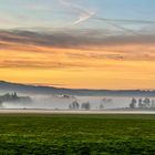 Sunset im bayrischen Oberland bei Miesbach