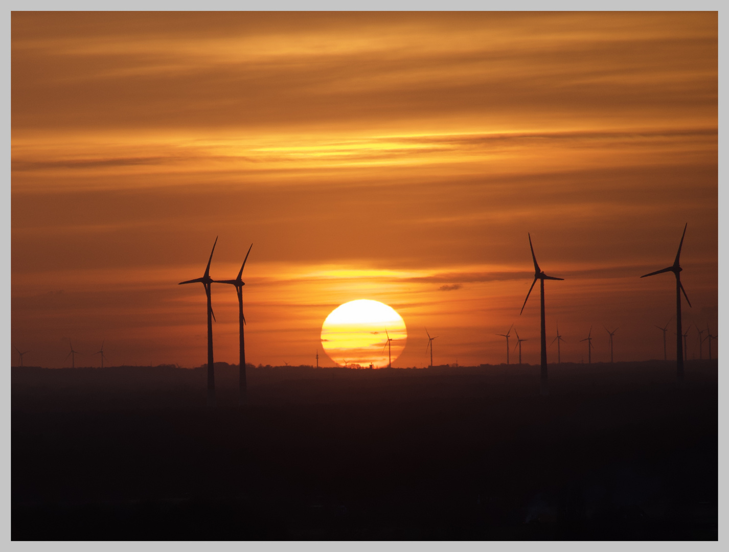 Sunset im Februar 2021