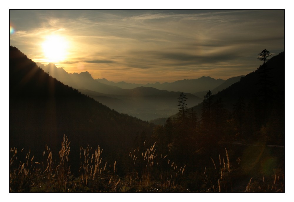 Sunset im Karwendelgebirge