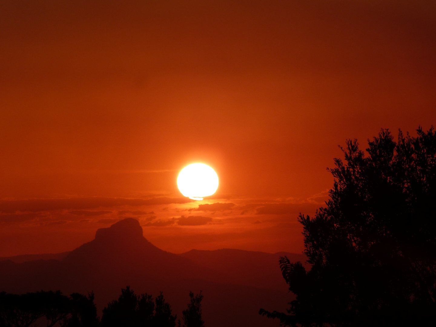 Sunset im Lamington Nationalpark, Australien