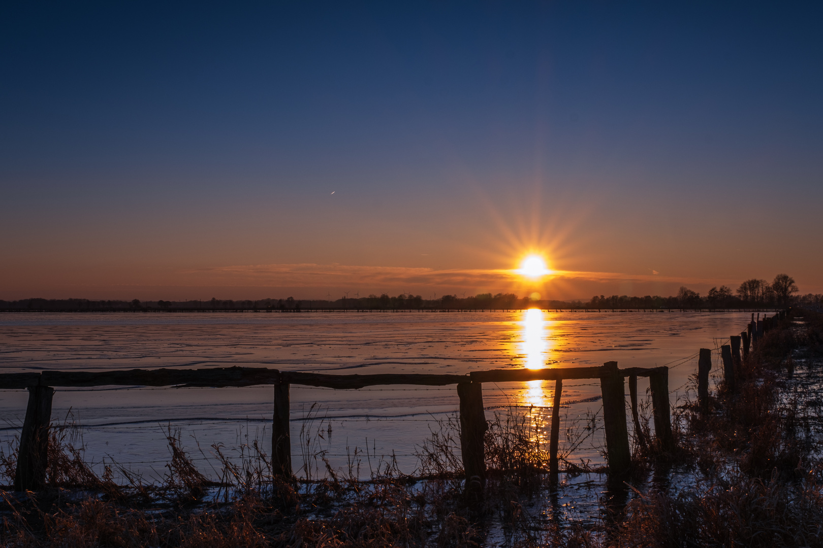 Sunset im Moor