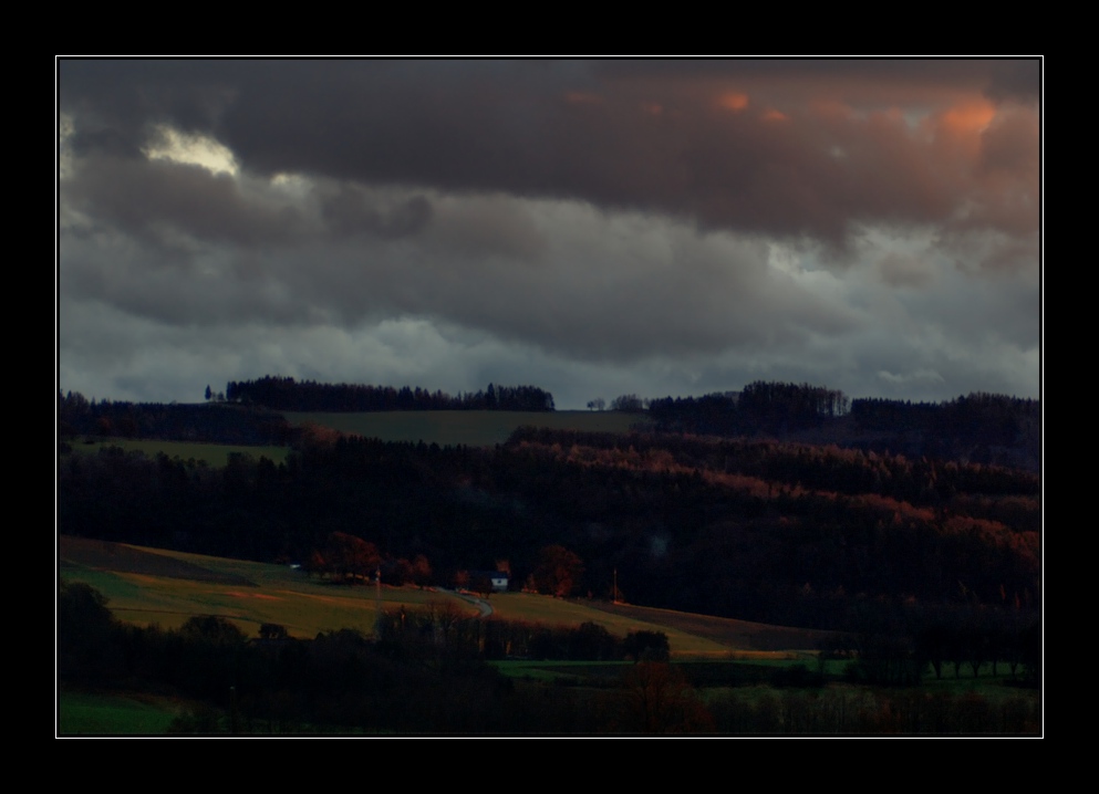 sunset im pielachtal