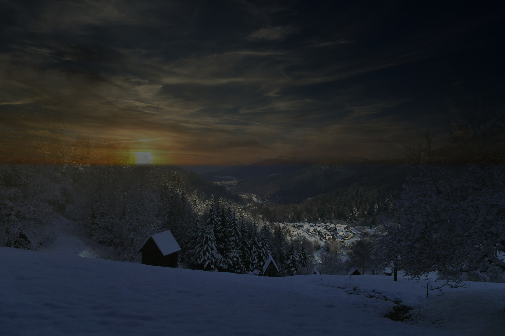 Sunset im Schwarzwald 