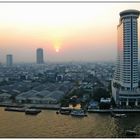 Sunset im Smog von Bangkok