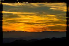 Sunset im weststeirischen Hügelland