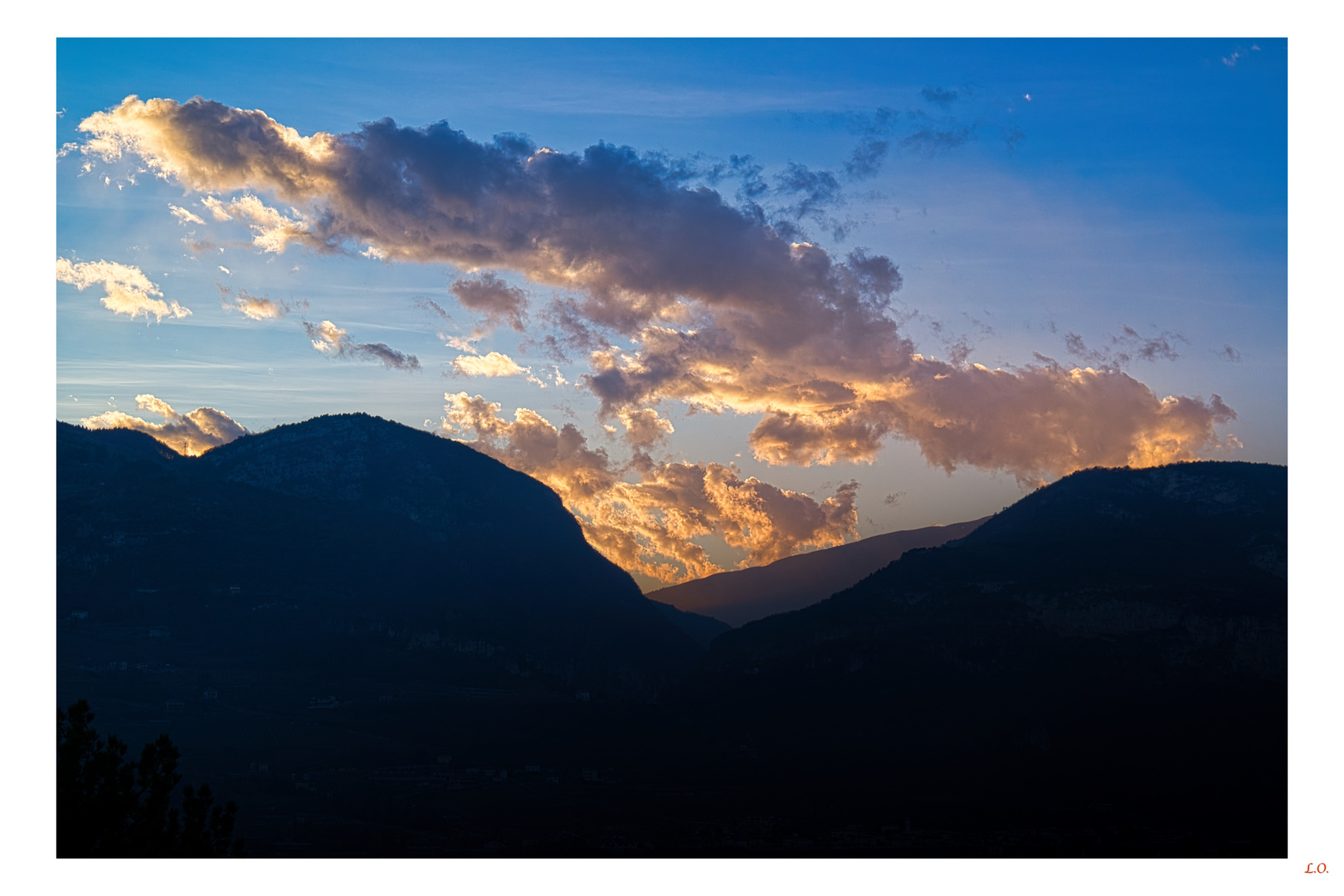 Sunset in Adige Valley