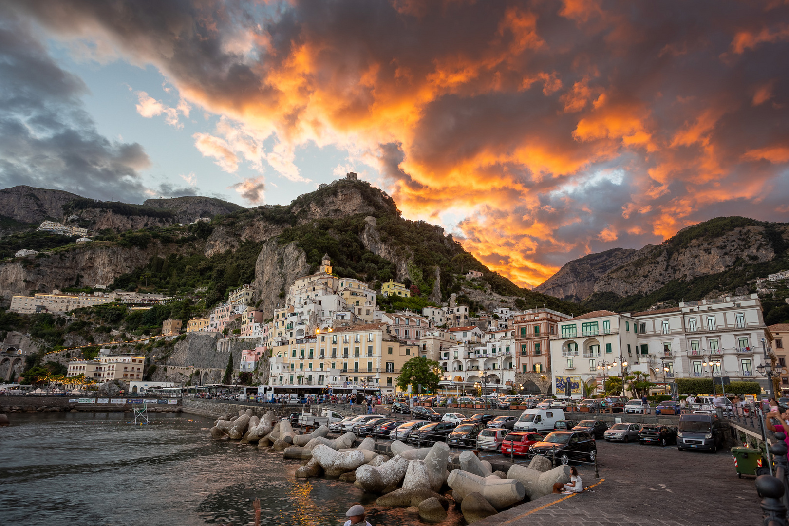 Sunset in Amalfi