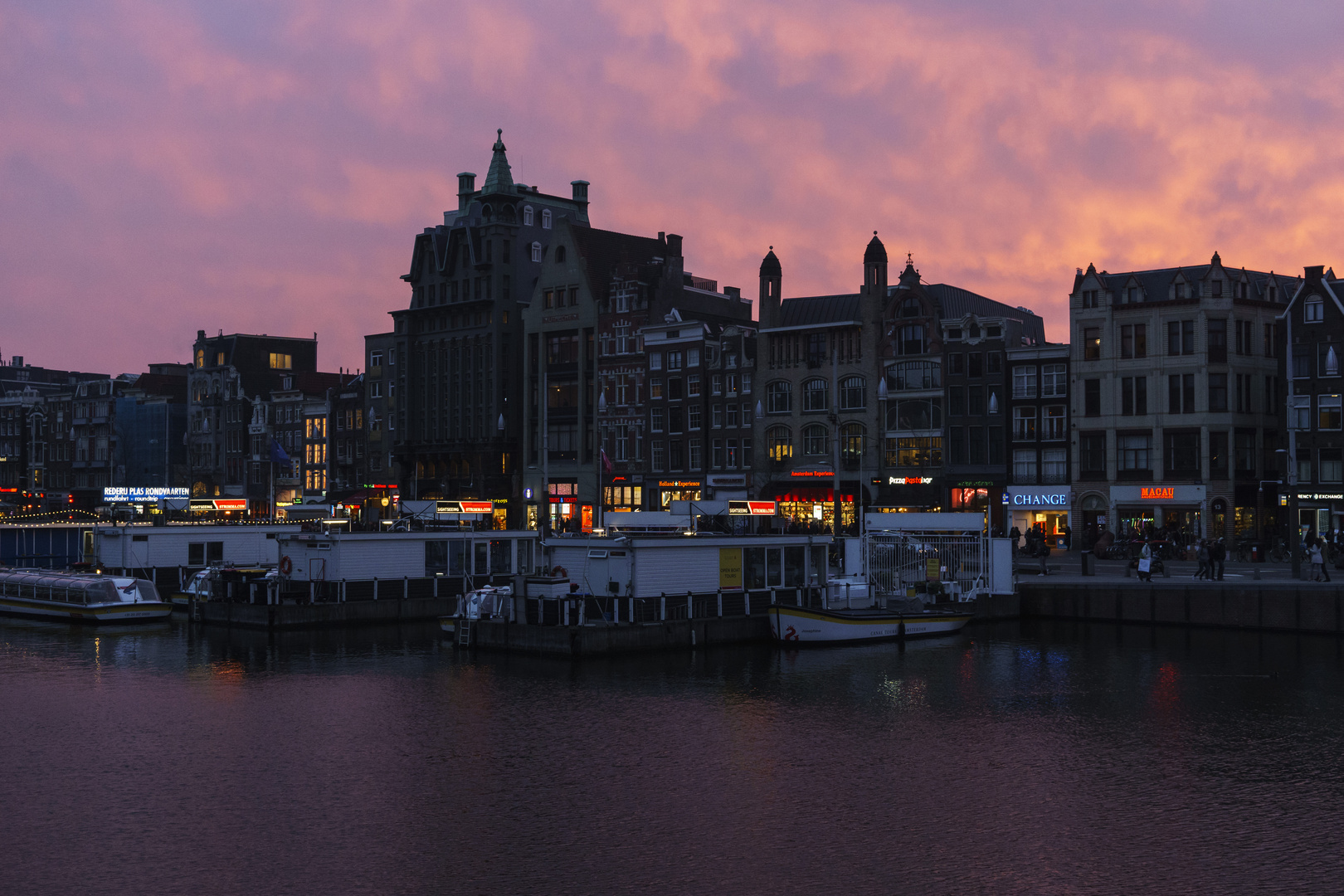 Sunset in Amsterdam