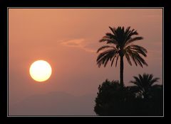 sunset in antalya