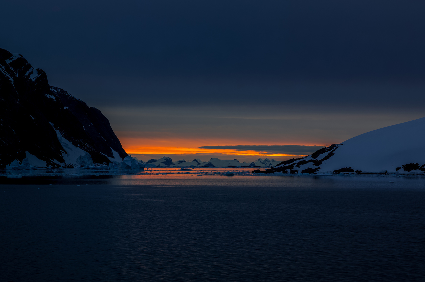 Sunset in Antarctica