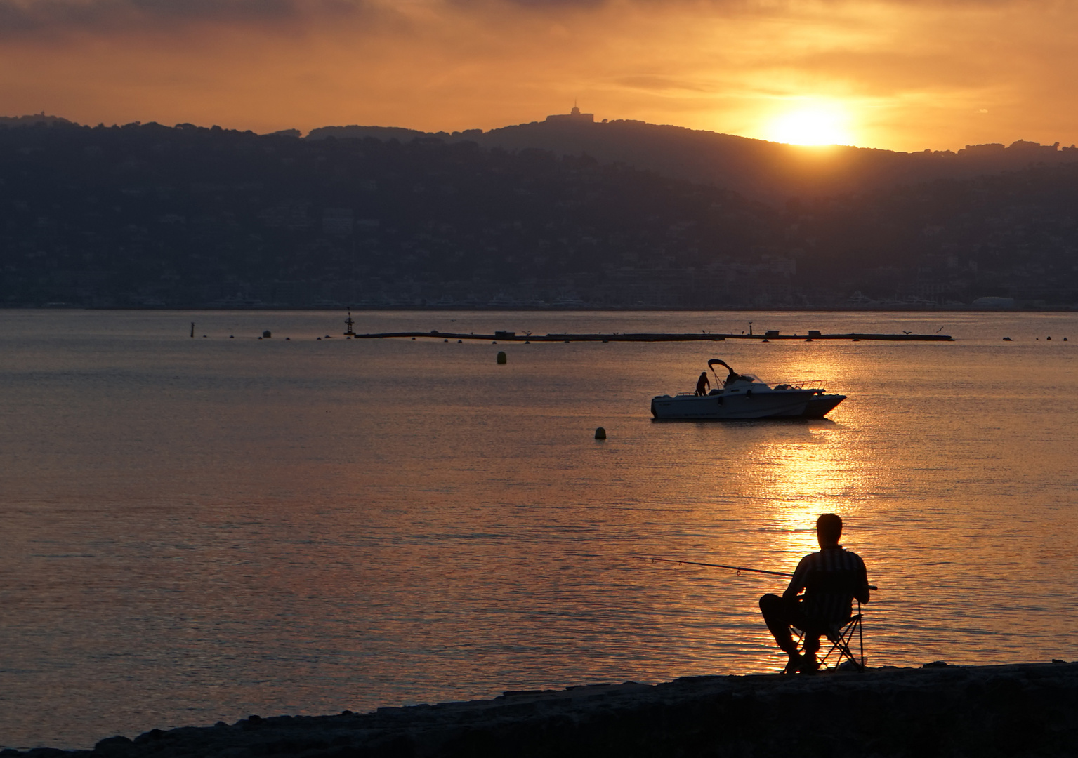 Sunset in Antibes