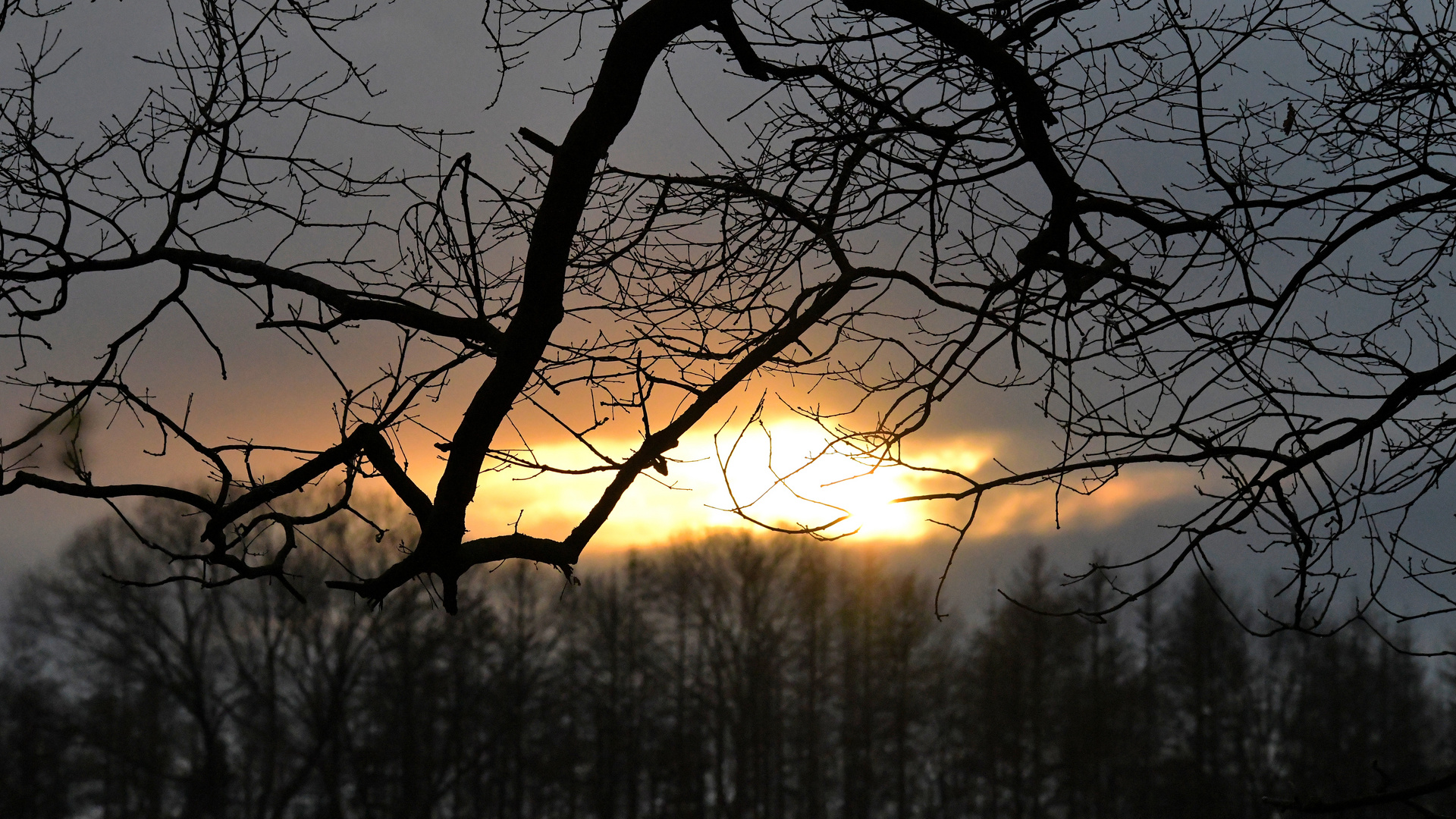 Sunset in April