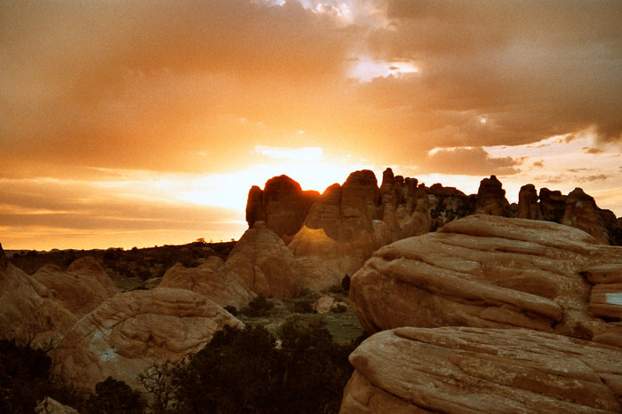 Sunset in Arches von Rudolf Seidl