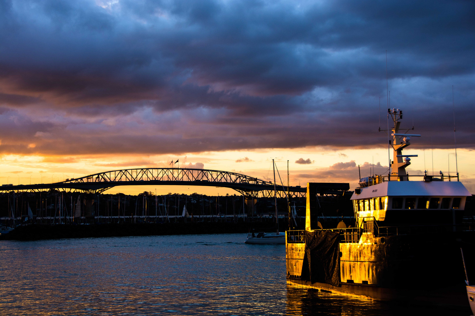 Sunset in Auckland