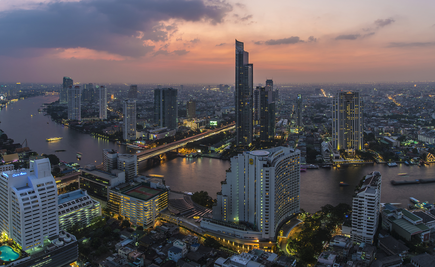 Sunset in Bangkok