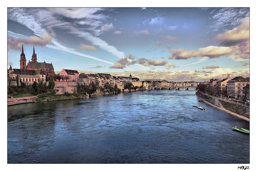 .. Sunset in Basel...