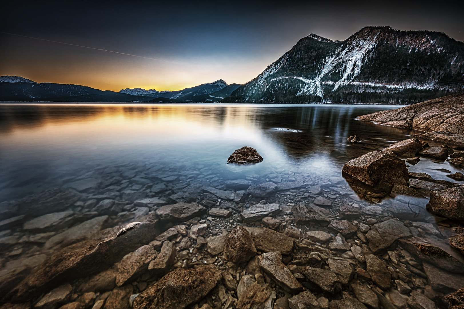 sunset in bavaria