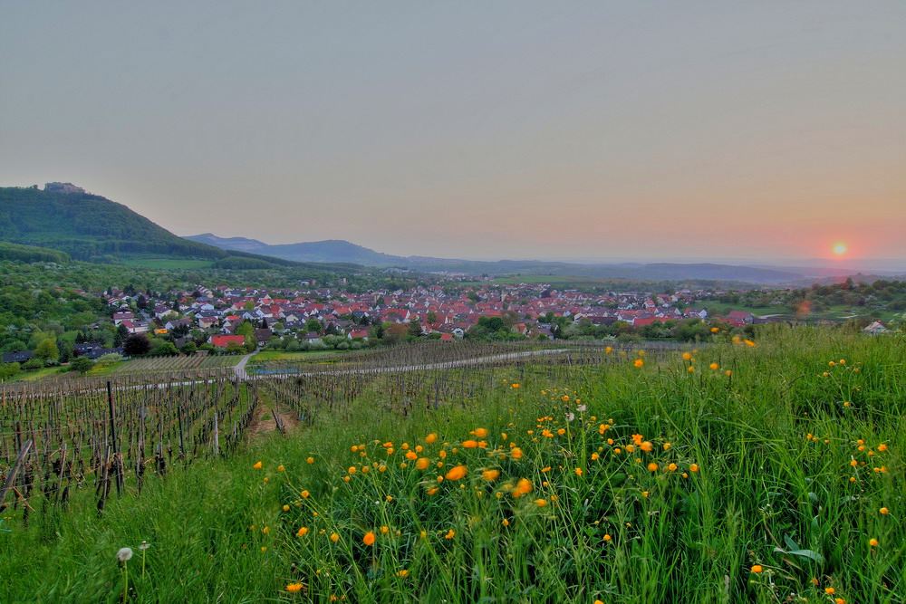 *sunset in Beuren, swabian