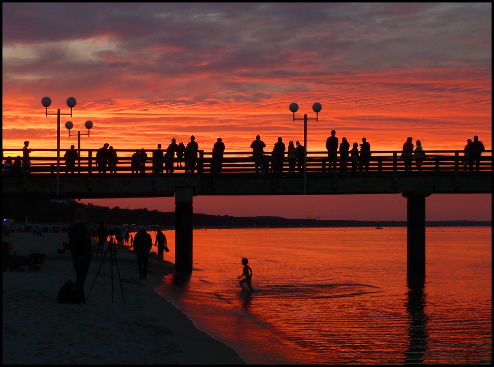 Sunset in Binz