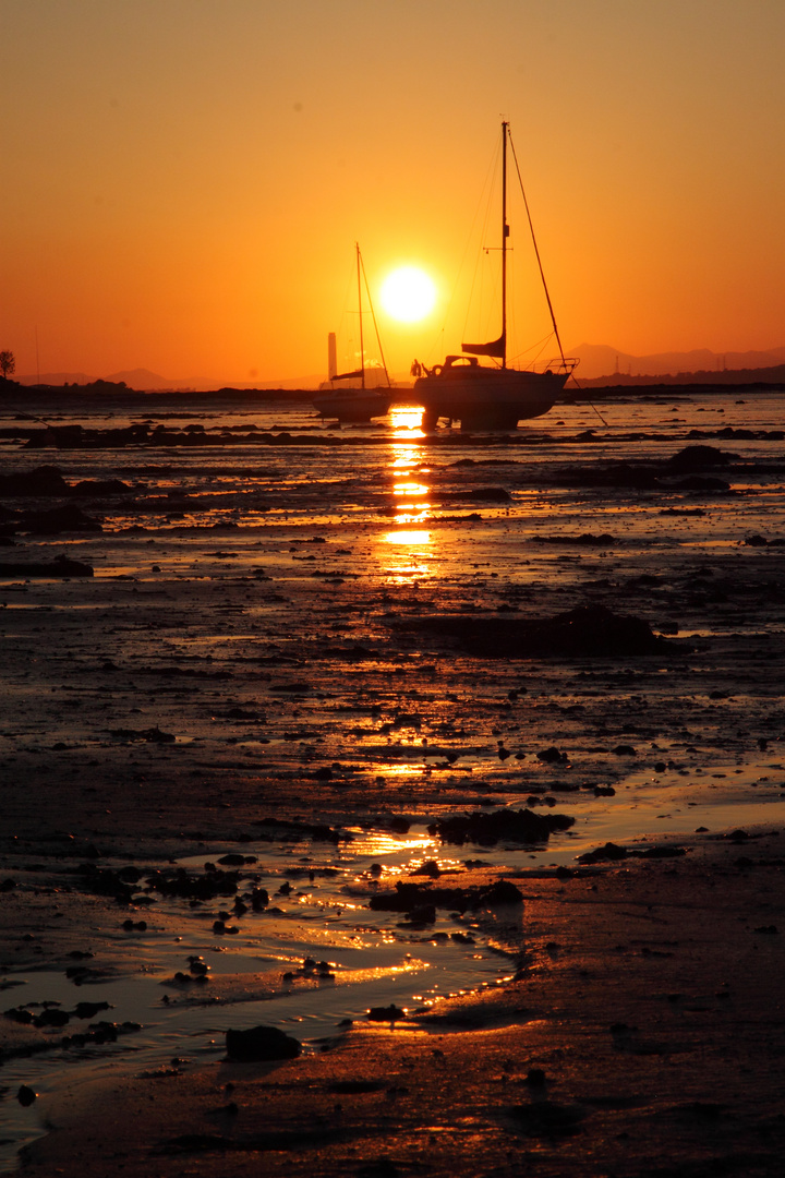 Sunset in Blackness, Scotland