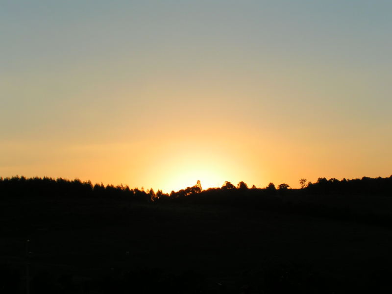 Sunset in Braziilian countryside